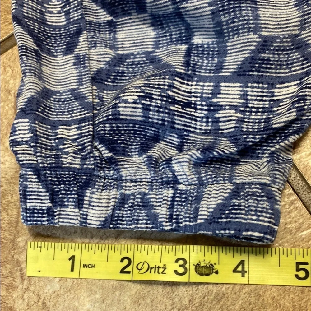 Kids Old Navy Blue and White Patterned Jogger Pants Cozy Resortwear